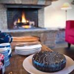 Afternoon tea in front of the fire